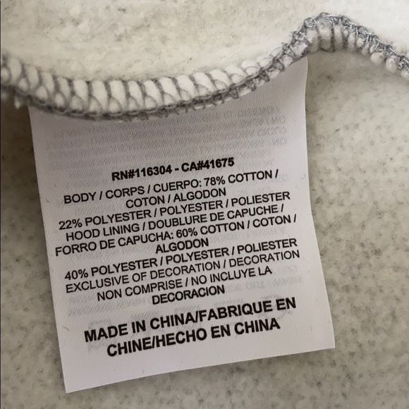 Converse Men’s All Star Patch Full Zip Hoodie Grey - Picture 8 of 8